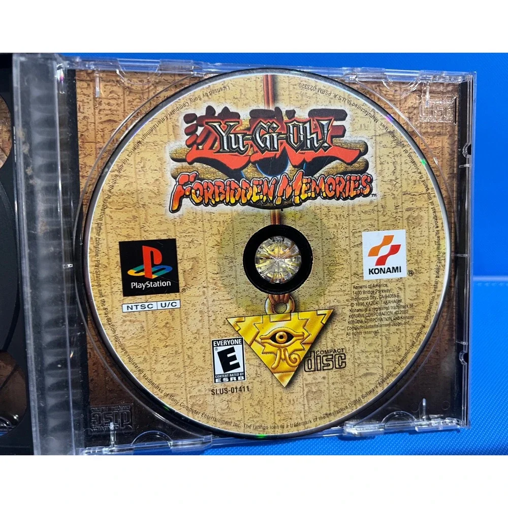 Yu-Gi-Oh! Forbidden Memories Sony PlayStation PS1 Konami SLUS-01411 Black Label